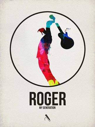 Framed Roger Watercolor Print