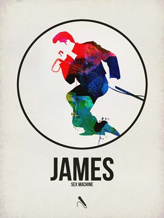 Framed James Watercolor Print