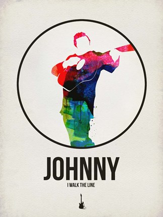 Framed Johnny Watercolor Print