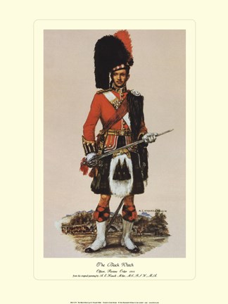 Framed Black Watch Print