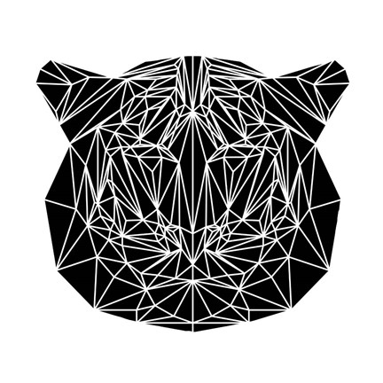 Framed Black Tiger Print