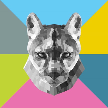 Framed Party Mountain Lion Print