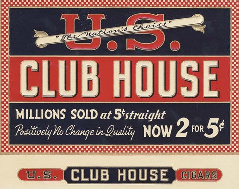 Framed Club House Print