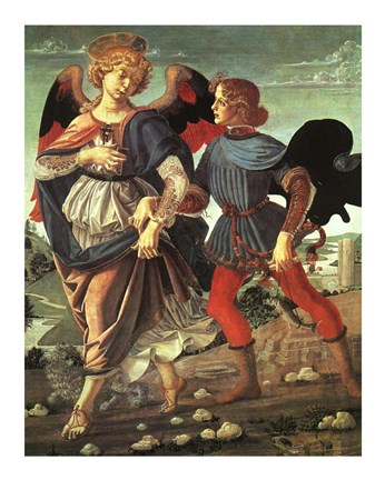 Framed Tobias and the Angel Print