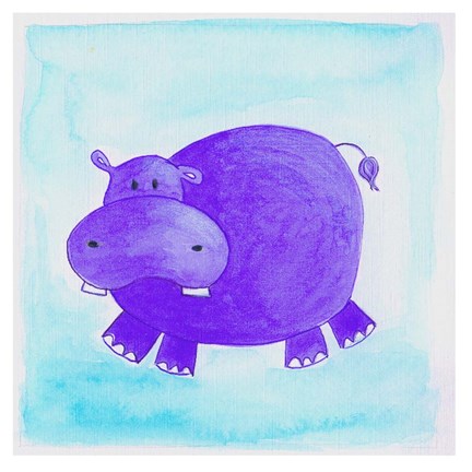 Framed Hippo Print