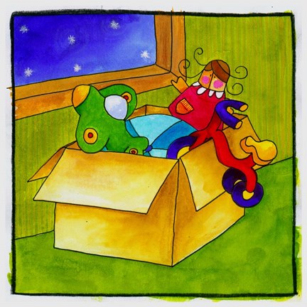 Framed Toy Box Print