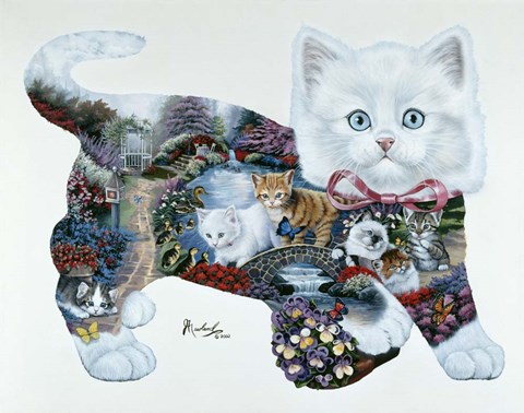 Framed Kitten Tales Print