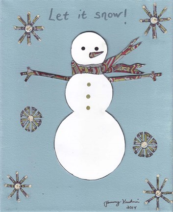 Framed Let It Snow Print