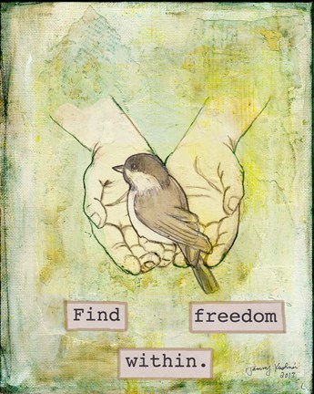 Framed Find Freedom Within Print