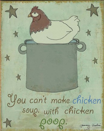 Framed Chicken Soup Print