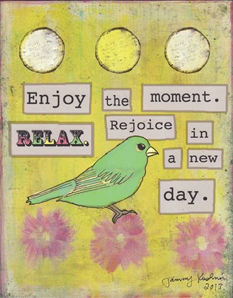 Framed Enjoy the Moment Print