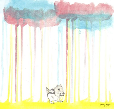 Framed Through The Forest 3 Print