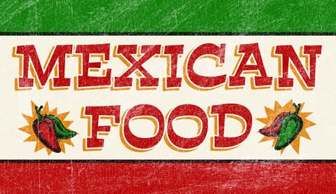 Framed Mexican Food Print