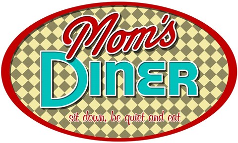 Framed Mom's Diner Print