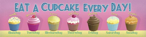 Framed Cupcake Every Day Print