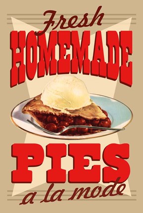 Framed Fresh Homemade Pies Print