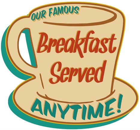 Framed Breakfast Served Print