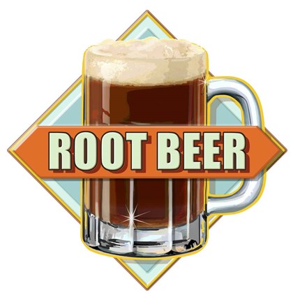 Framed Root Beer Diamond Print