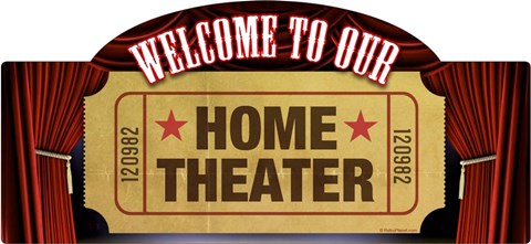 Framed Home Theater Marquee Print