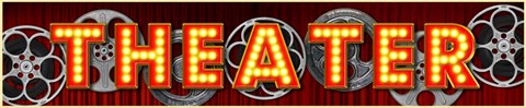 Framed Theater Marquee Print
