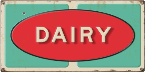 Framed Dairy Embossed Print