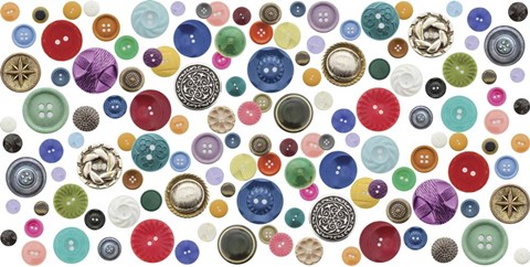 Framed Buttons Print