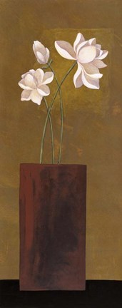 Framed Ivory Floral II Print