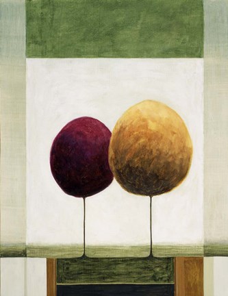 Framed Lollipop Trees 2 Print