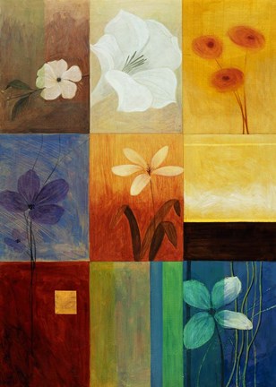 Framed Rainbow Abstract 1 Print