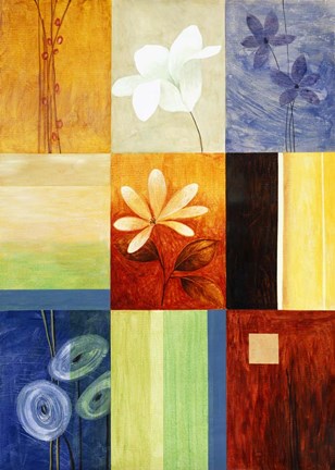 Framed Rainbow Abstract 2 Print