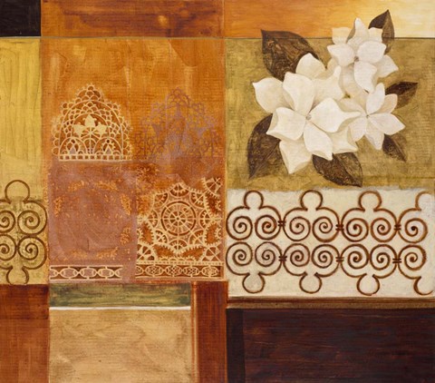 Framed Gardenia 1 Print