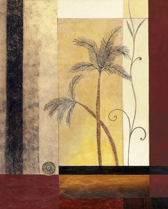 Framed Exotic Palm II Print