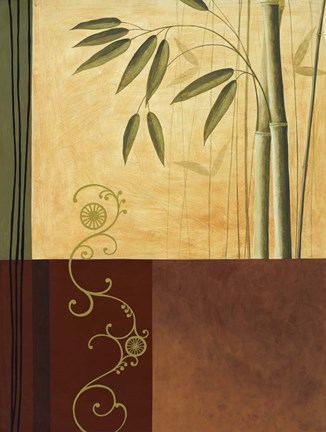 Framed Bamboo Trellis Print