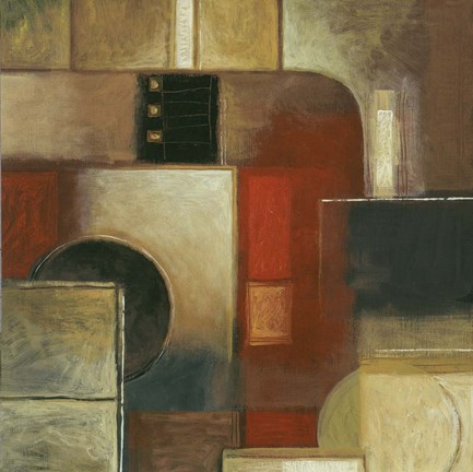 Framed Redworks II Print