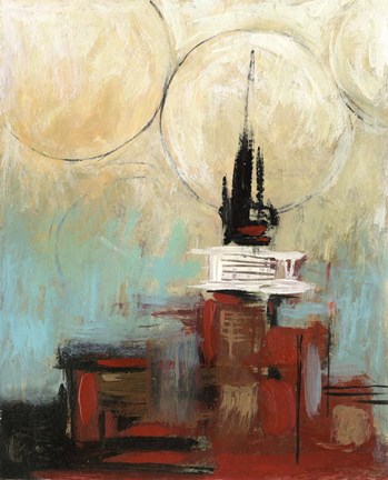 Framed Tower In The City II Print