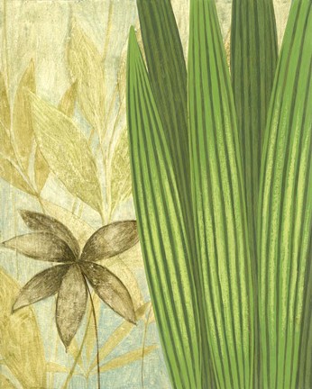 Framed Tall Narrow Palm Print
