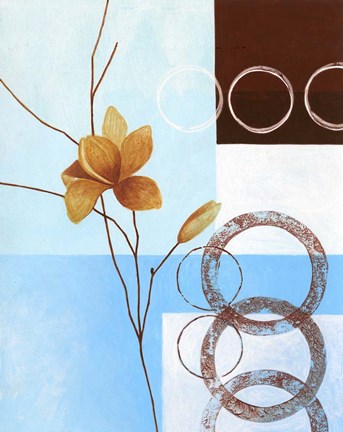 Framed Brown Flower III Print