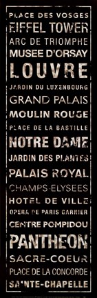 Framed Transit Paris I Print