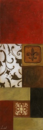 Framed Fleur de Lis II Print