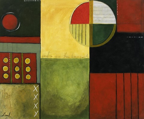 Framed Abstract Fields II Print