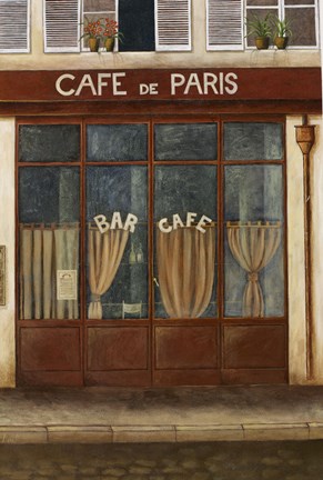 Framed Cafe de Paris Print