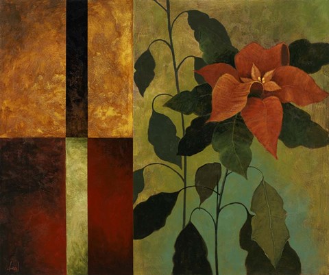 Framed Clematis I Print