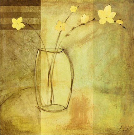 Framed Vase II Print