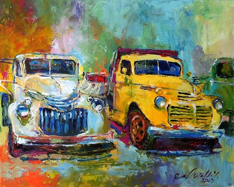 Framed Yellow Truck Print