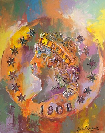 Framed Gold Coin Print