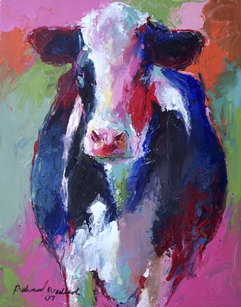 Framed Cow 3 Print