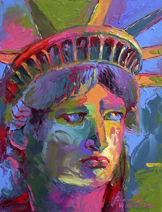 Framed Lady Liberty 2 Print
