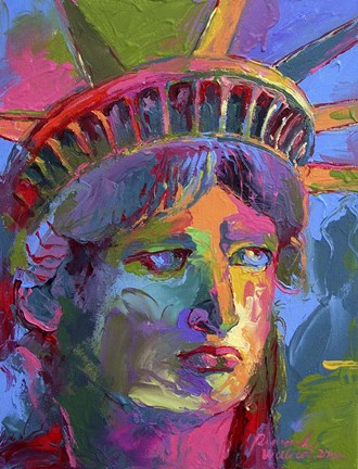 Framed Lady Liberty 2 Print