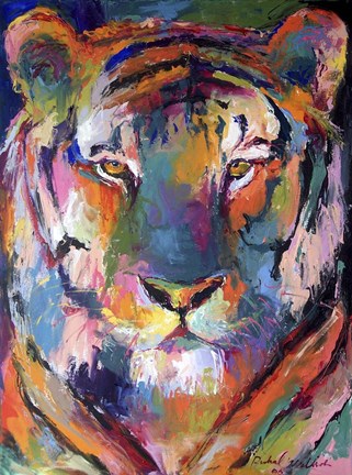 Framed Tiger 1 Print