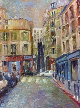 Framed Paris Stairs Print